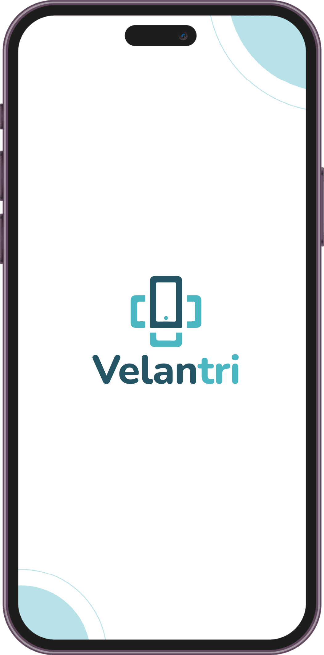 Velantri app launch screen